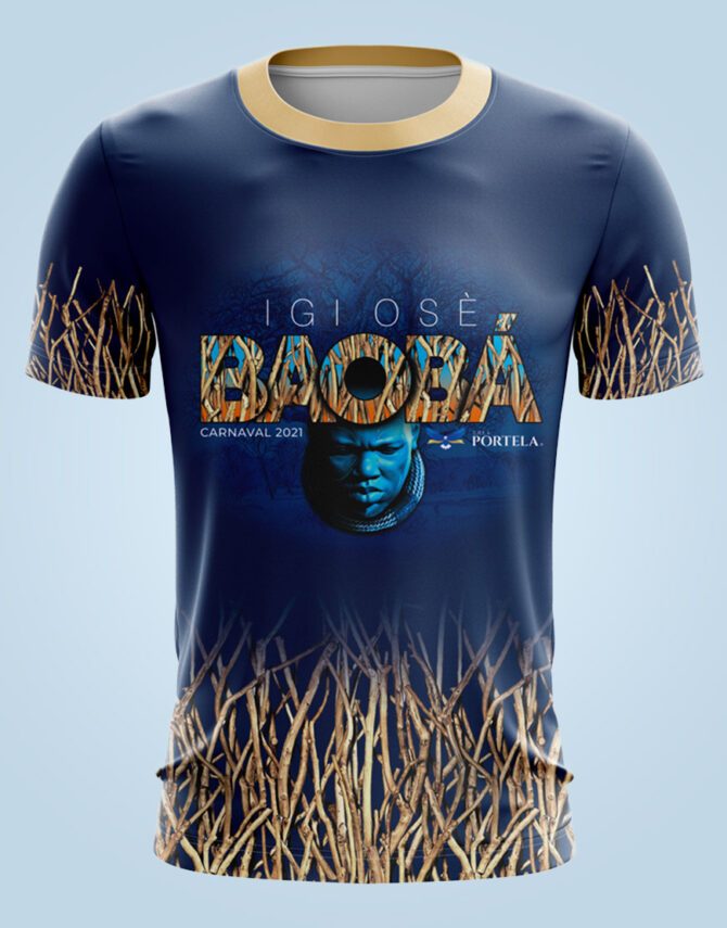 Camiseta Masculina Enredo 2021/2022<br>Azul Escuro
