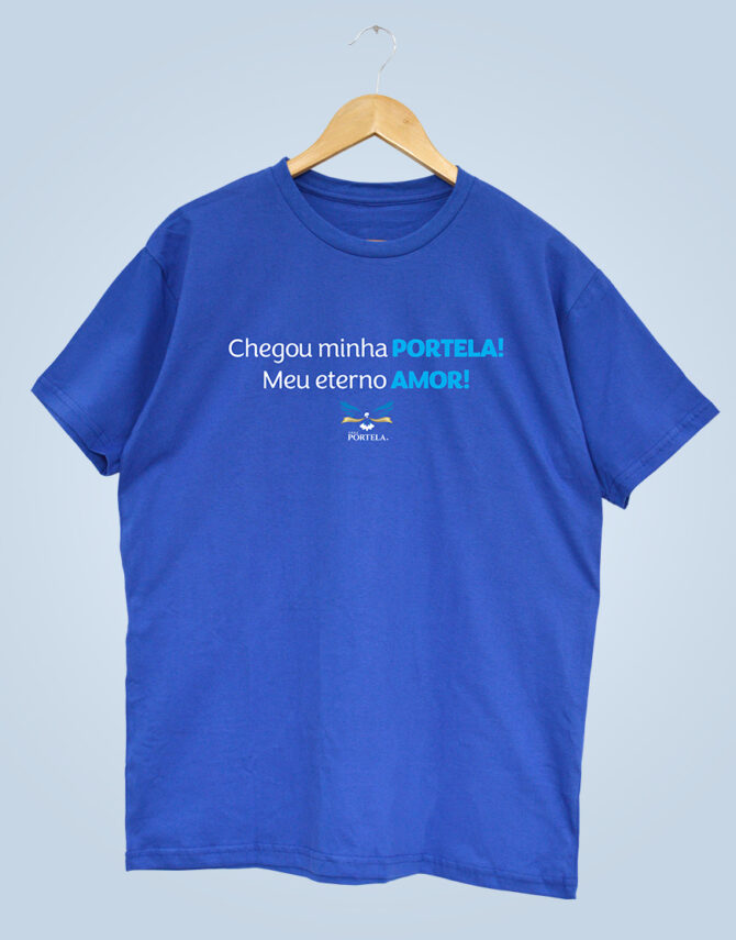 Camiseta Reta Azul<br>Eterno amor